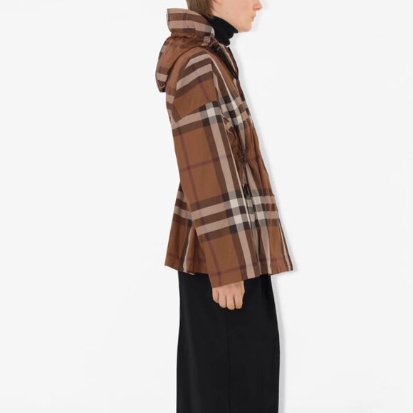 Burberry Bacton Check Lightweight Jacket Women Size 6 - Picture 3 of 16